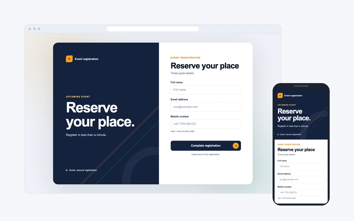 Event Registration — онлайн-реєстрація на подію