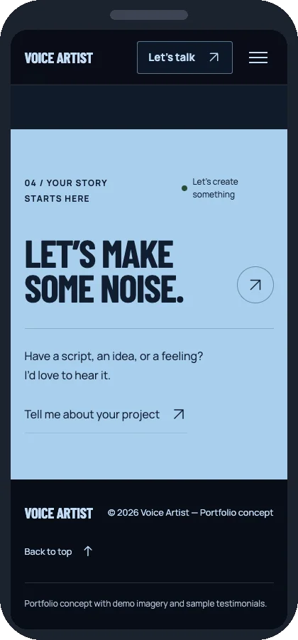 Voice Artist на телефоні: біографія